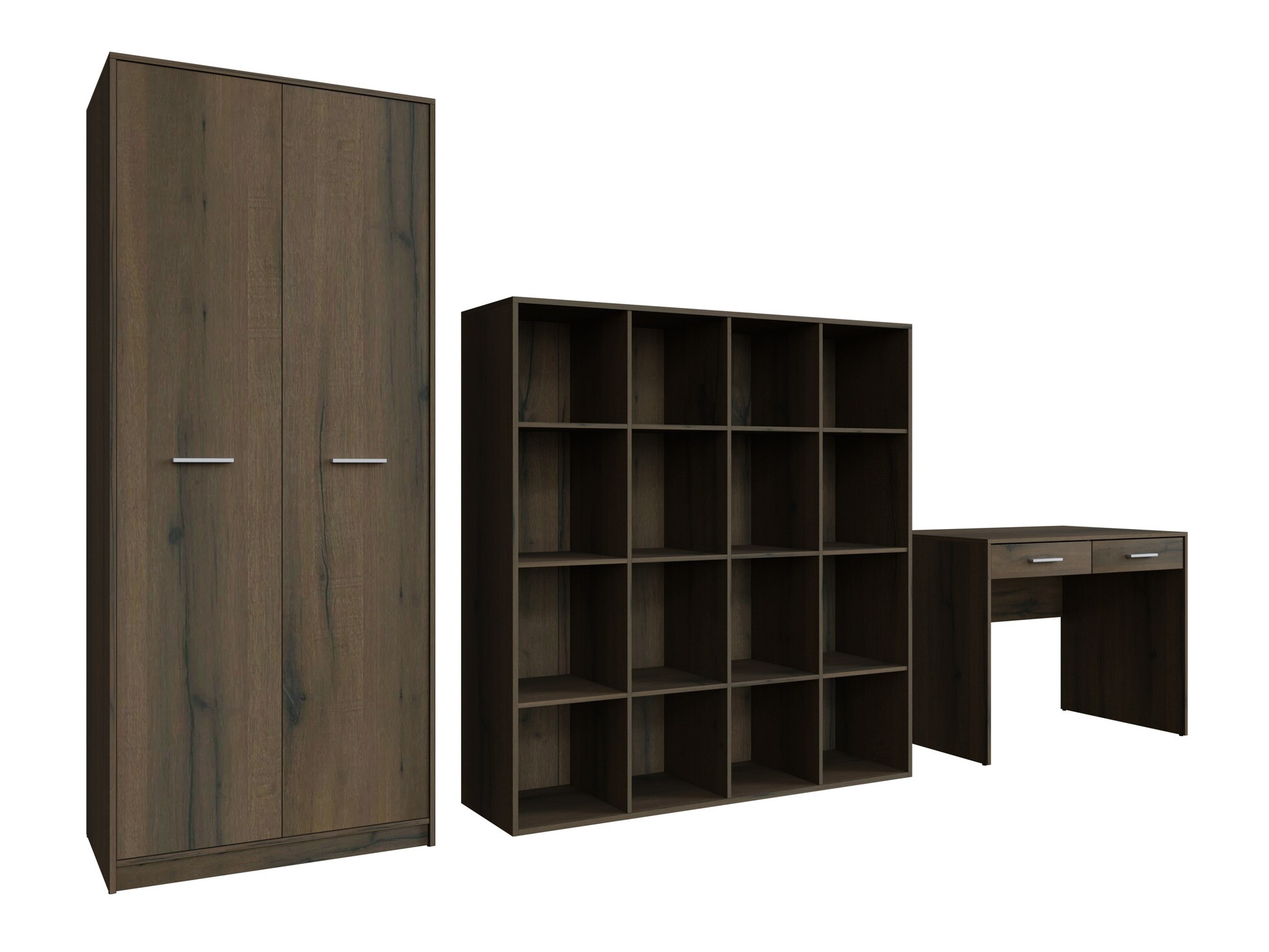 Mājas biroja komplekts Novsore 166 (Tumšs ozols)