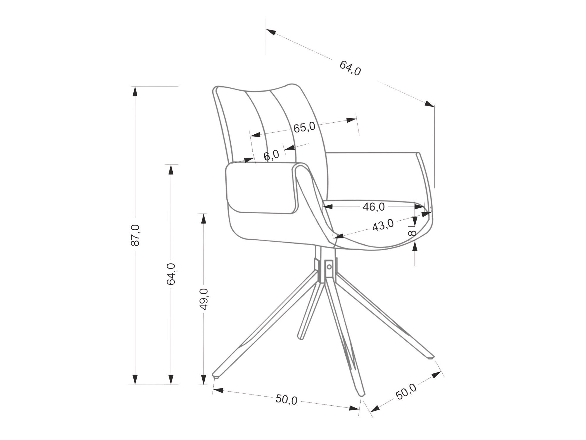 Krēsls Houston 1920 (Haki)