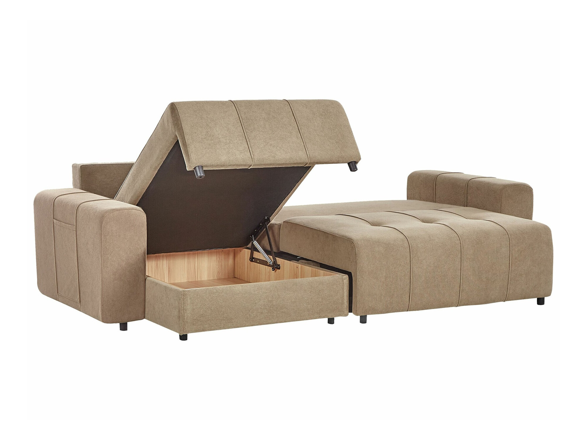 Stūra dīvāns Mirtivi 104 (Brūns)