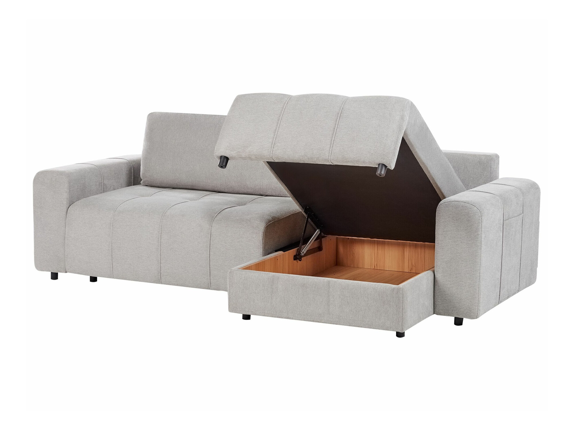 Stūra dīvāns Mirtivi 104 (Gaiši pelēks)