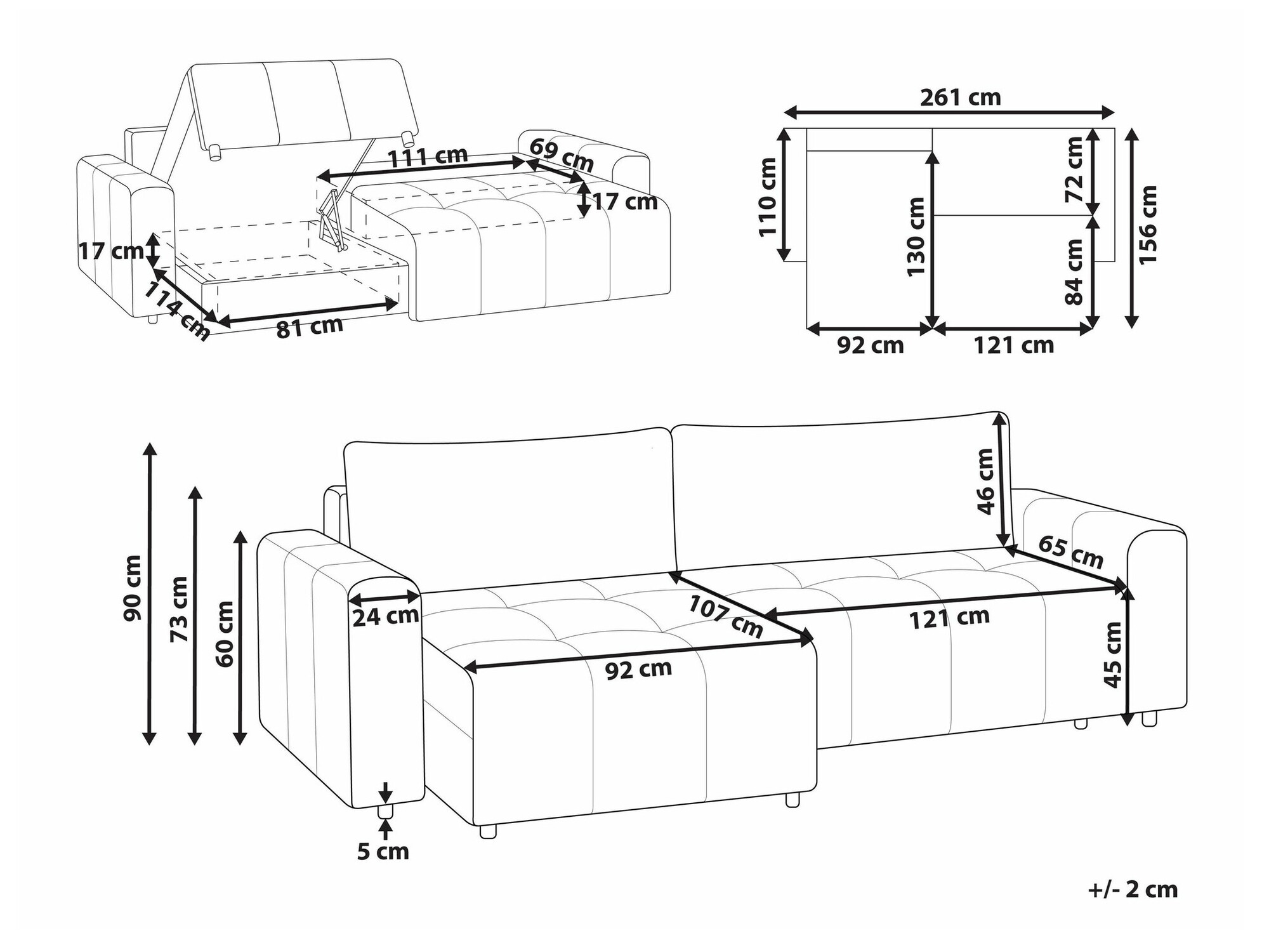 Угловой диван Mirtivi 104 (Коричневый)