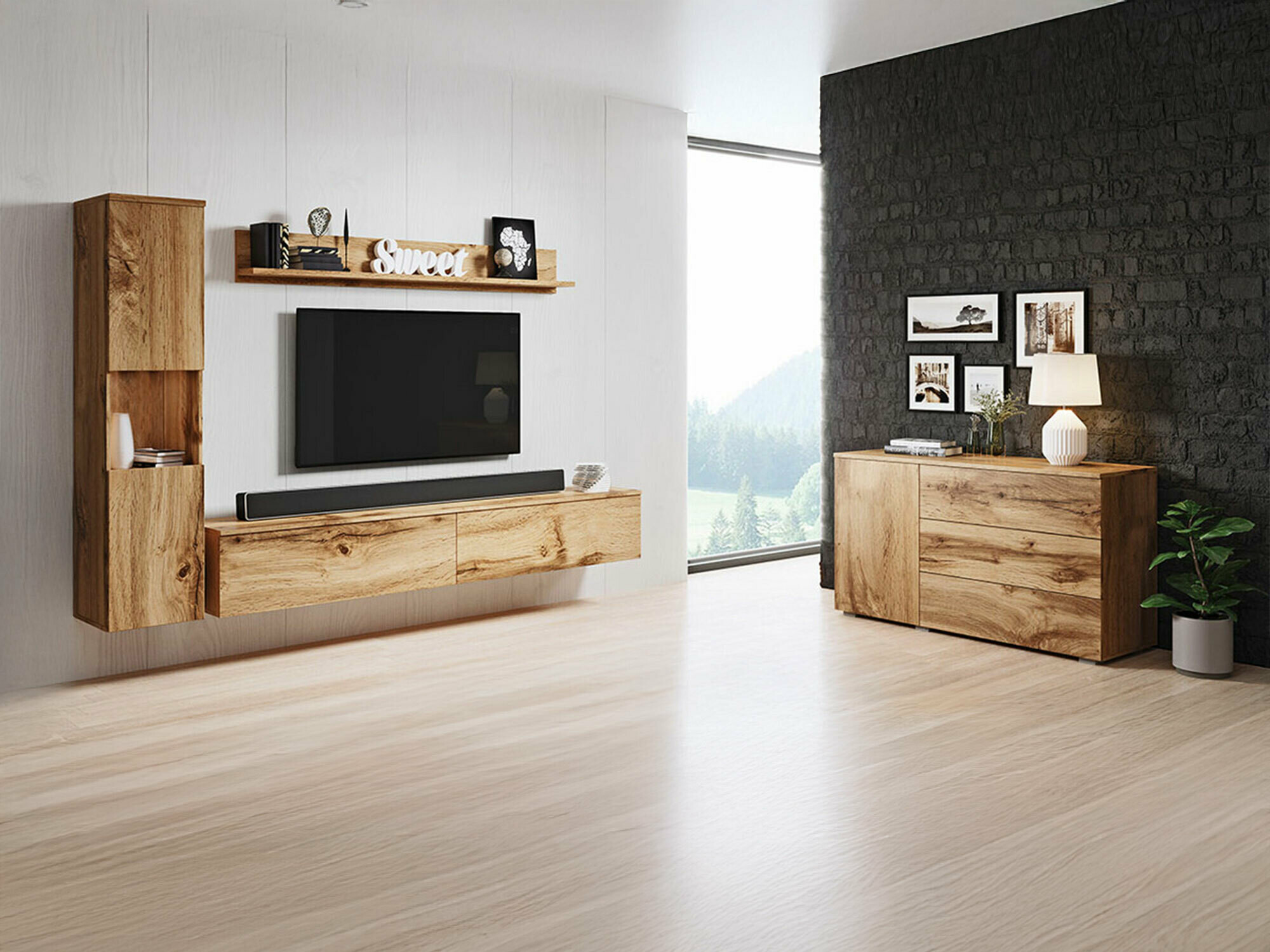 Viesistabas komplekts Sarasota 132 (Votan ozols)