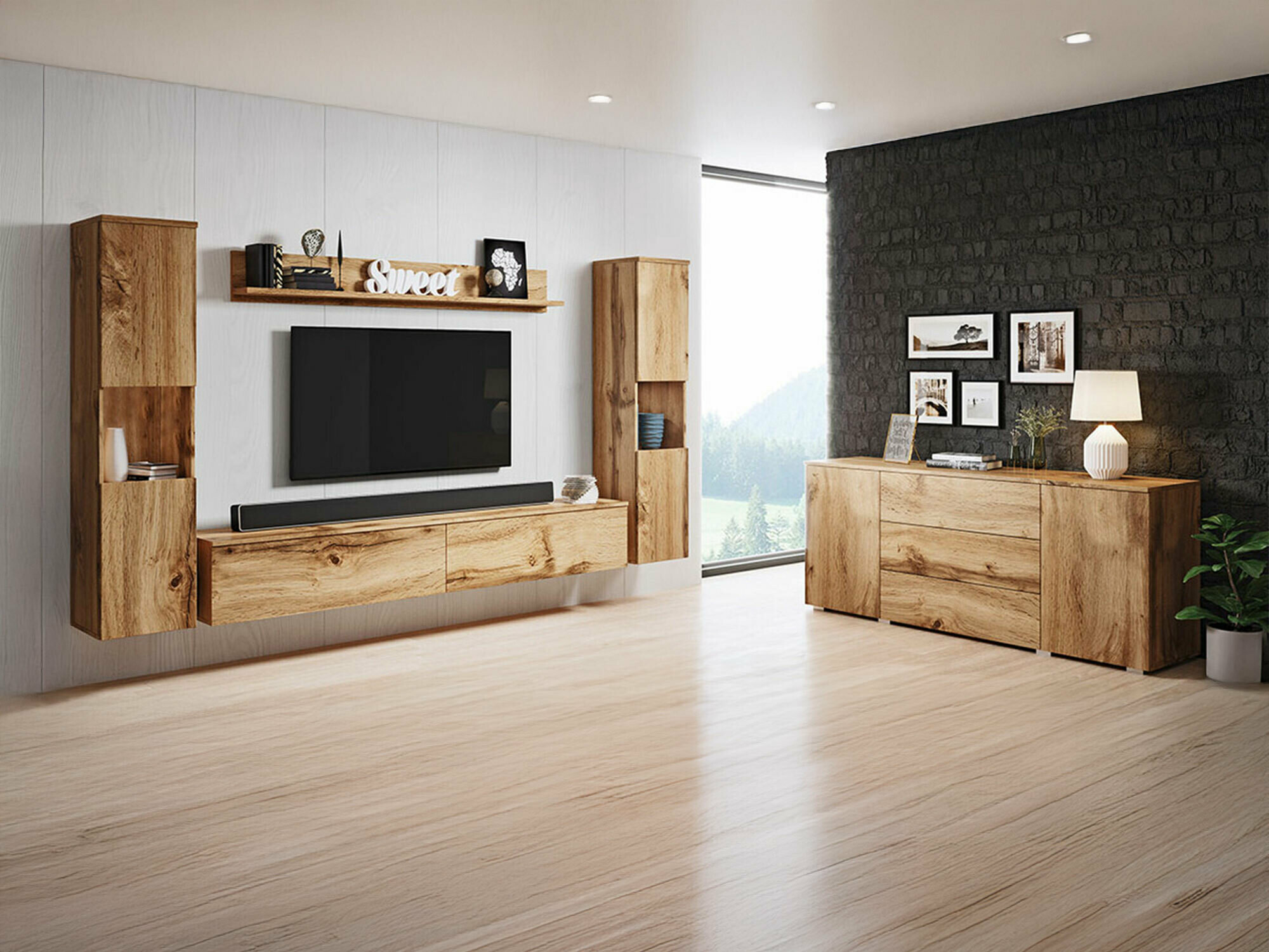 Viesistabas komplekts Sarasota 133 (Votan ozols)