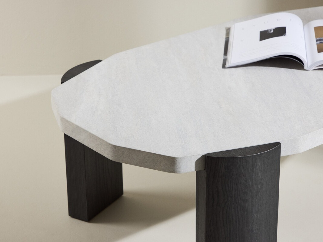 Журнальный столик Dallas 4792 (Чёрный + Белый мрамор)