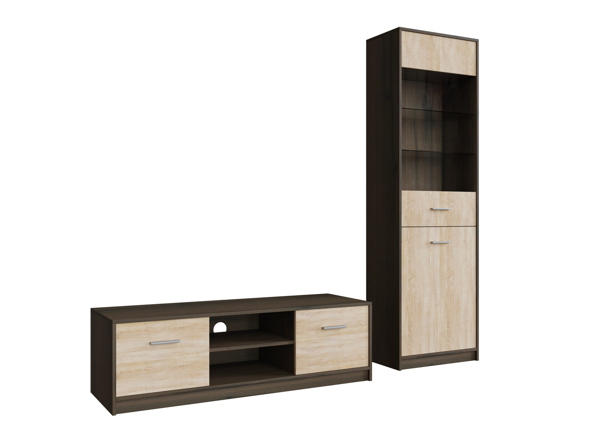 Набор для гостиной Novsore 161 (Темный дуб + Сонома Дуб)
