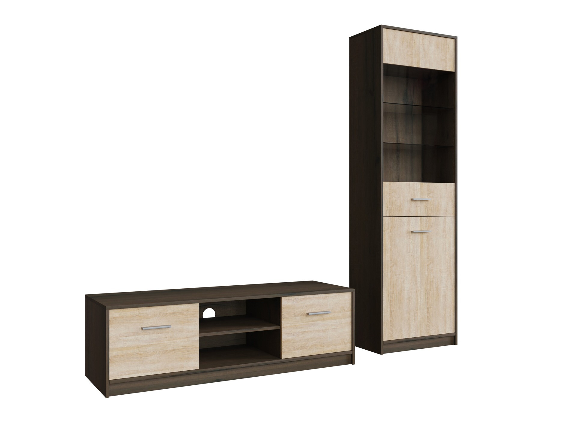 Набор для гостиной Novsore 161 (Темный дуб + Сонома Дуб)