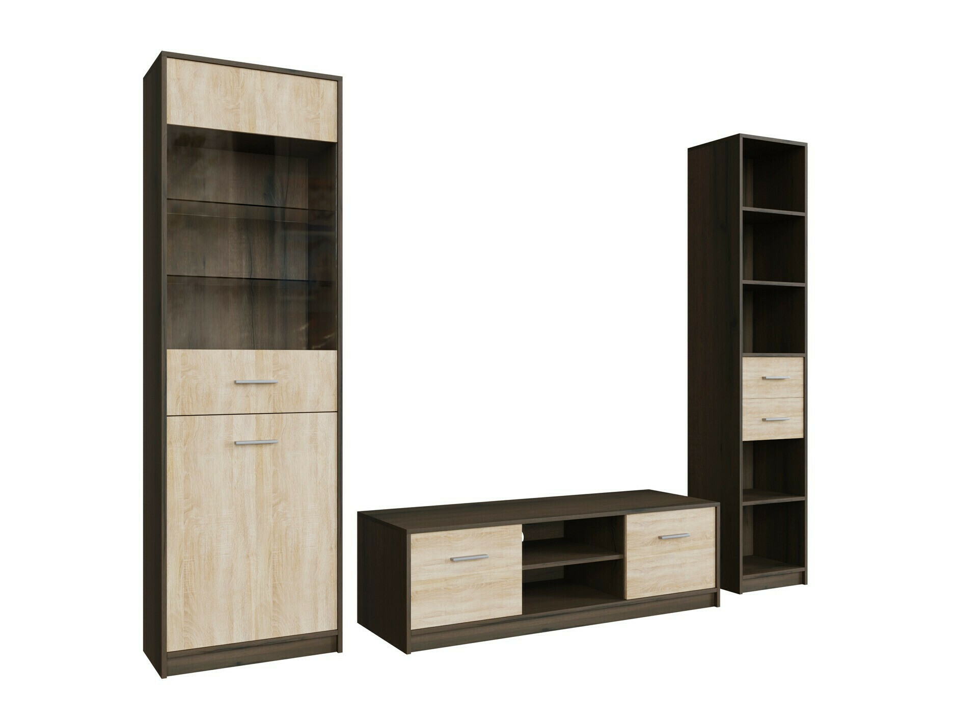 Набор для гостиной Novsore 163 (Темный дуб + Сонома Дуб)