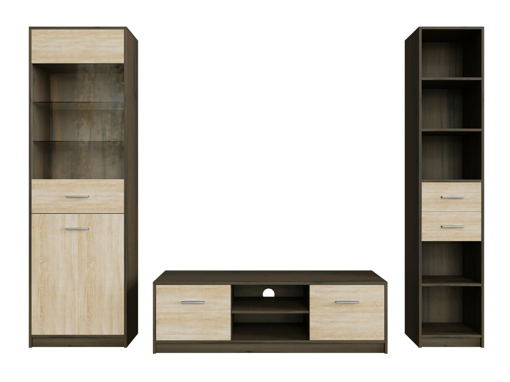 Набор для гостиной Novsore 163 (Темный дуб + Сонома Дуб)