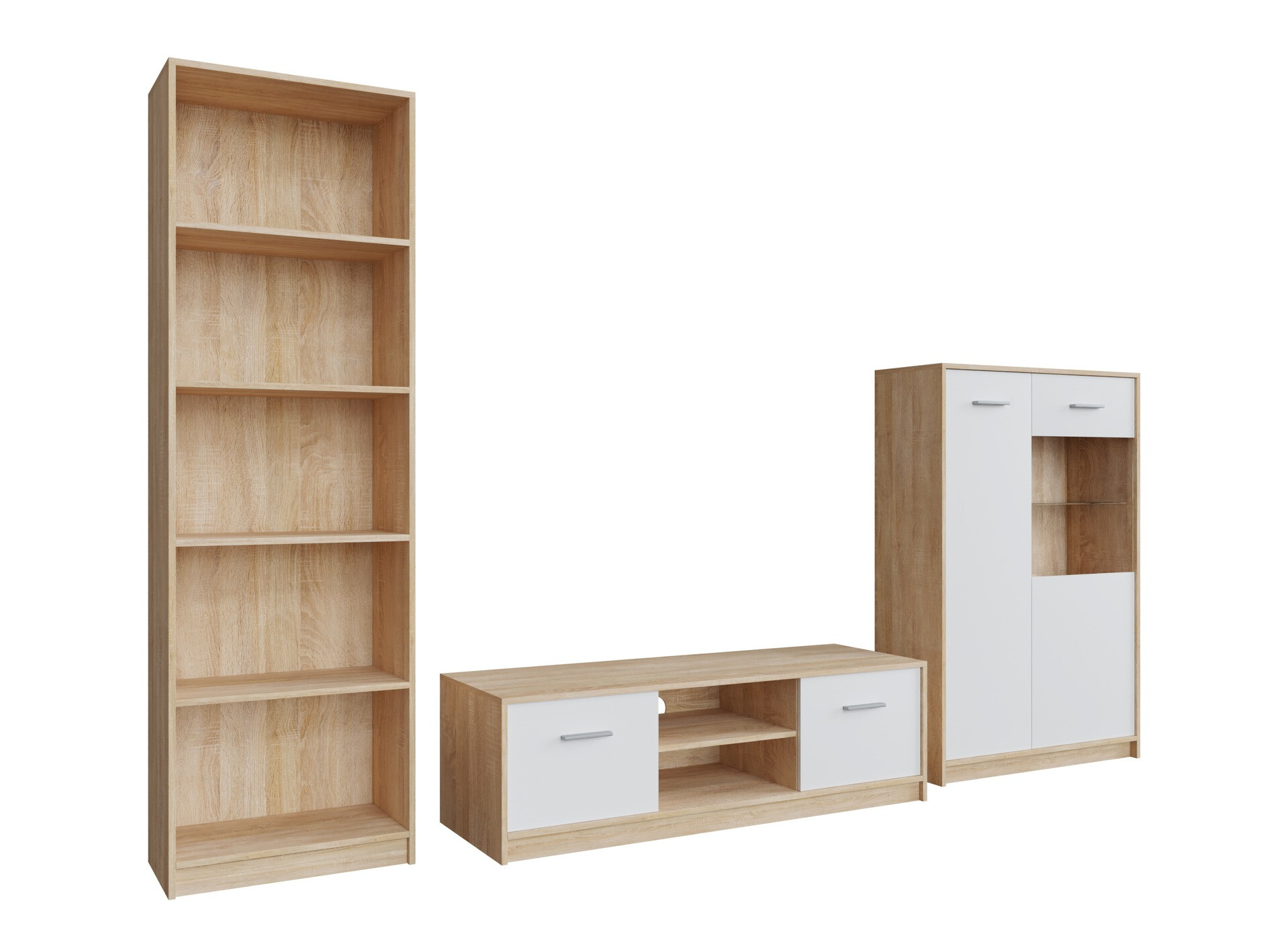 Набор для гостиной Novsore 164 (Сонома Дуб + Белый)