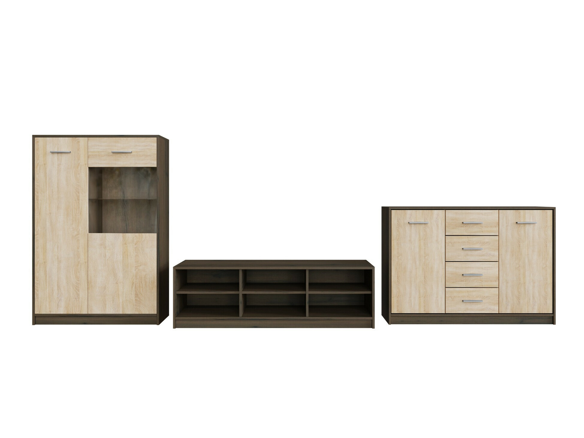 Набор для гостиной Novsore 165 (Темный дуб + Сонома Дуб)