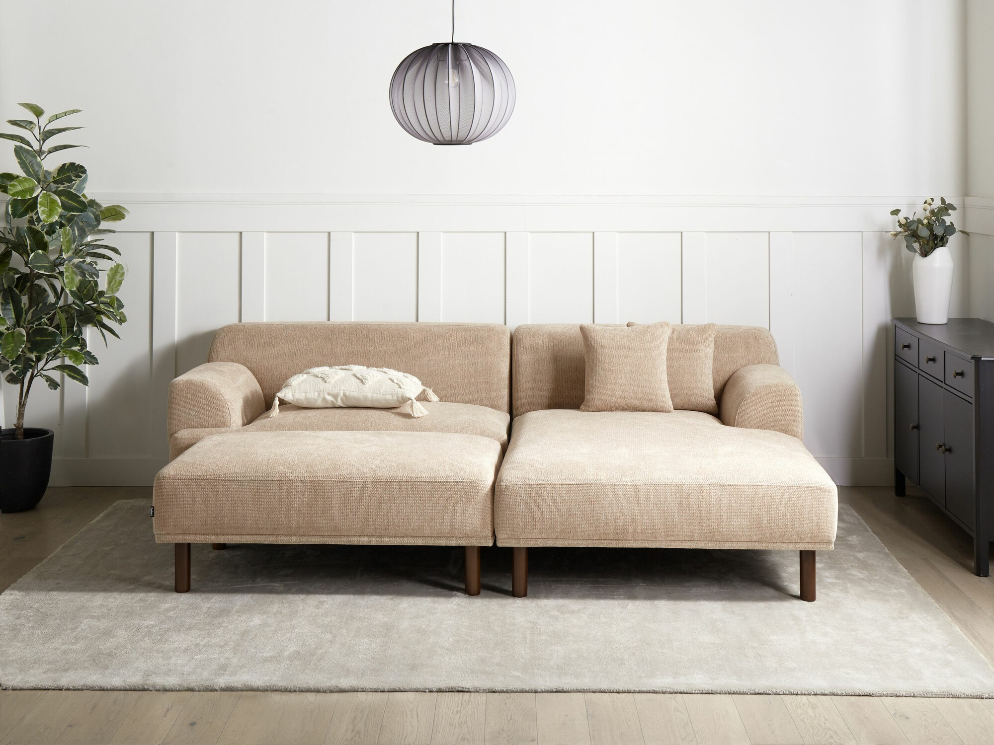 Stūra dīvāns Berwyn 2560 (Bēšs)