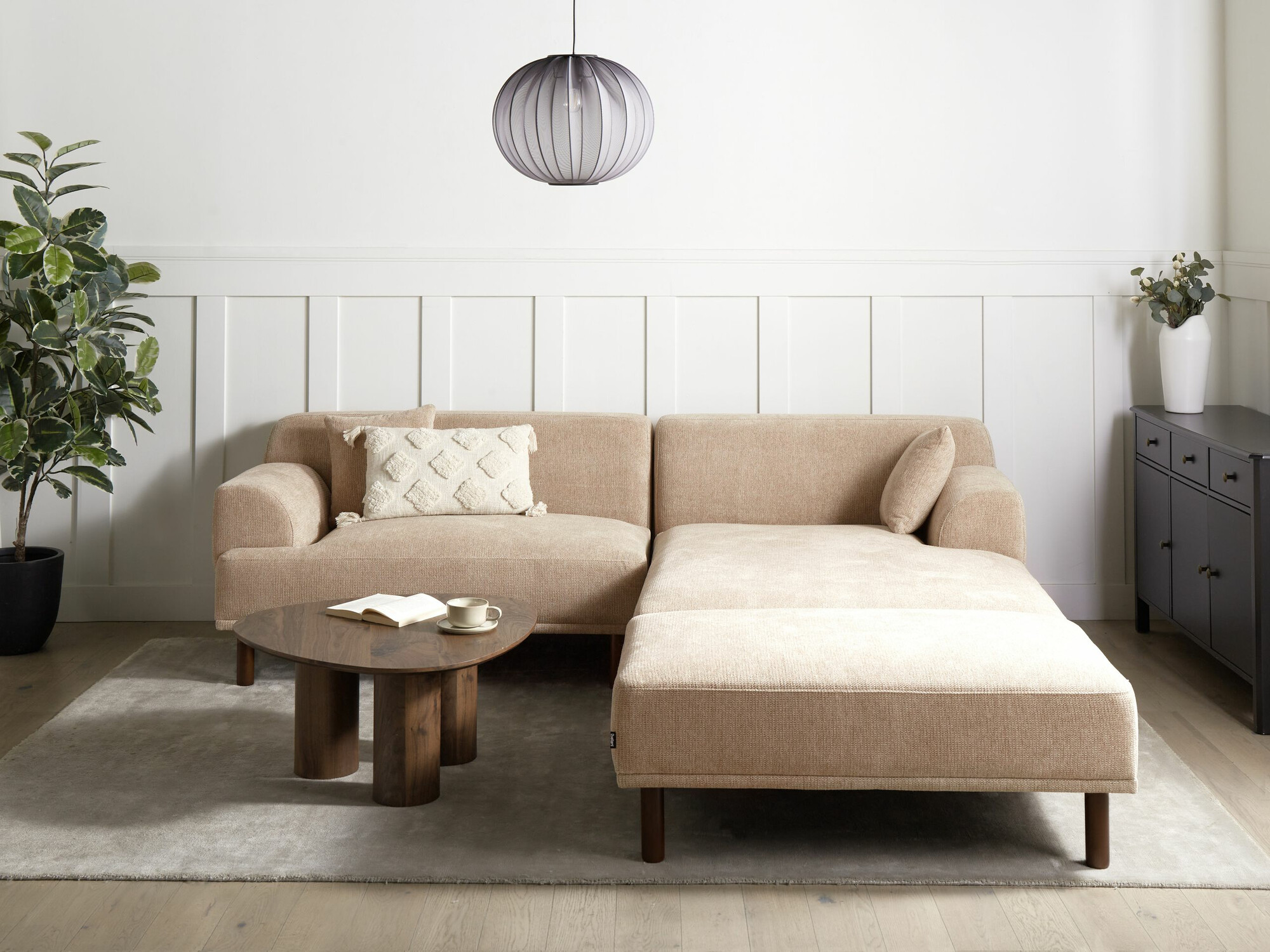 Stūra dīvāns Berwyn 2560 (Bēšs)