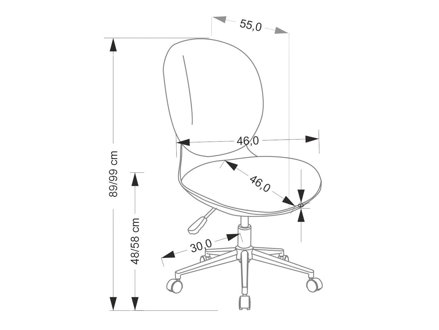 Bērnu krēsls Houston 1924 (Tumši rozā)