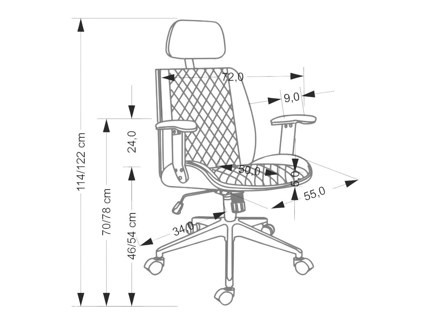 Biroja krēsls Houston 1925 (Bēšs)