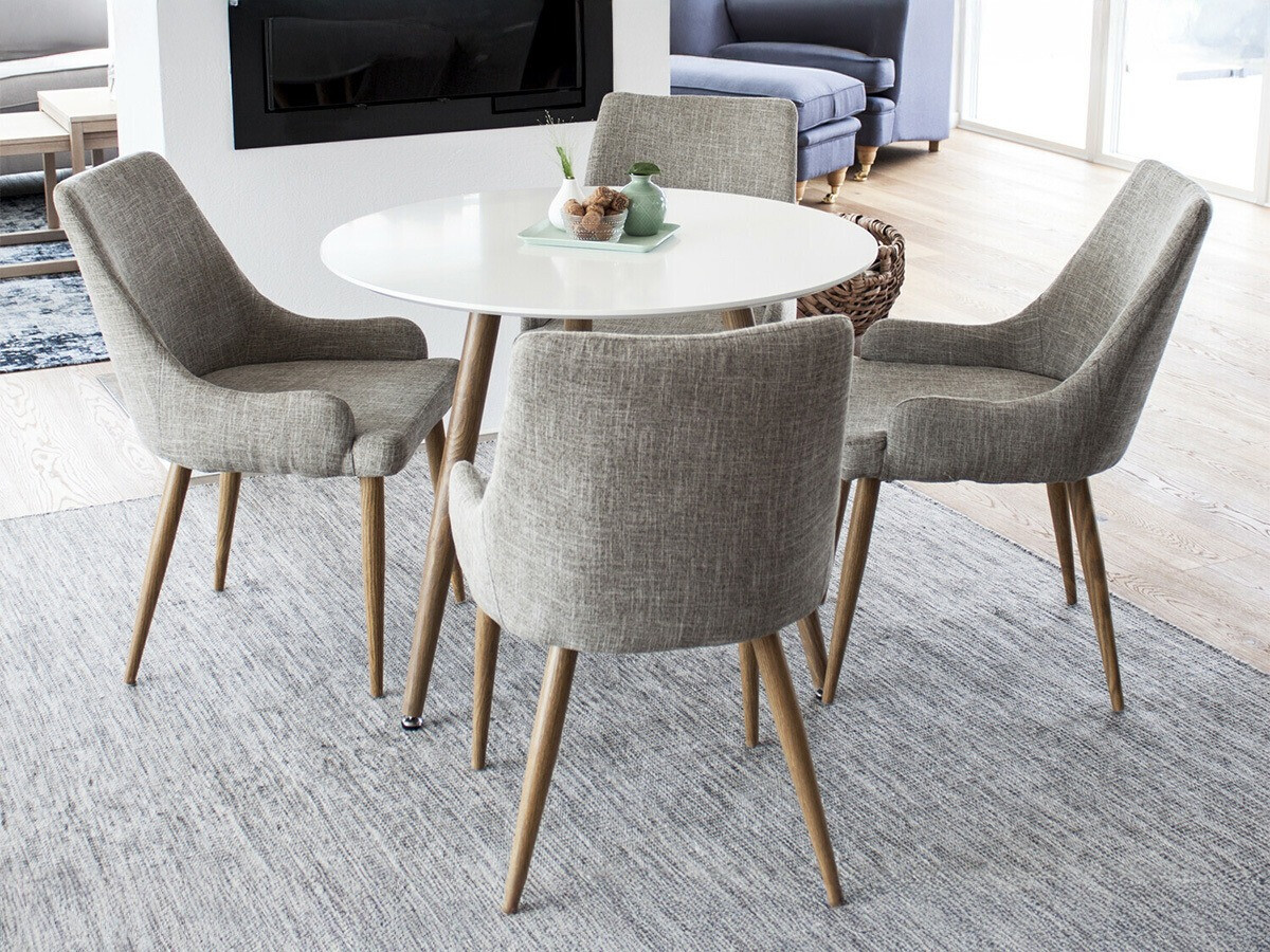 Ēdamistabas komplekts Dallas 2447 (Pelēks + Ozols)