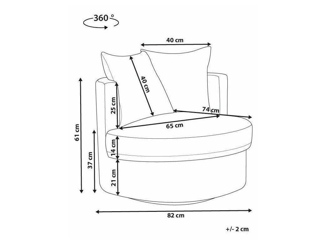 Krēsls Berwyn 1420 (Gaiši brūns)