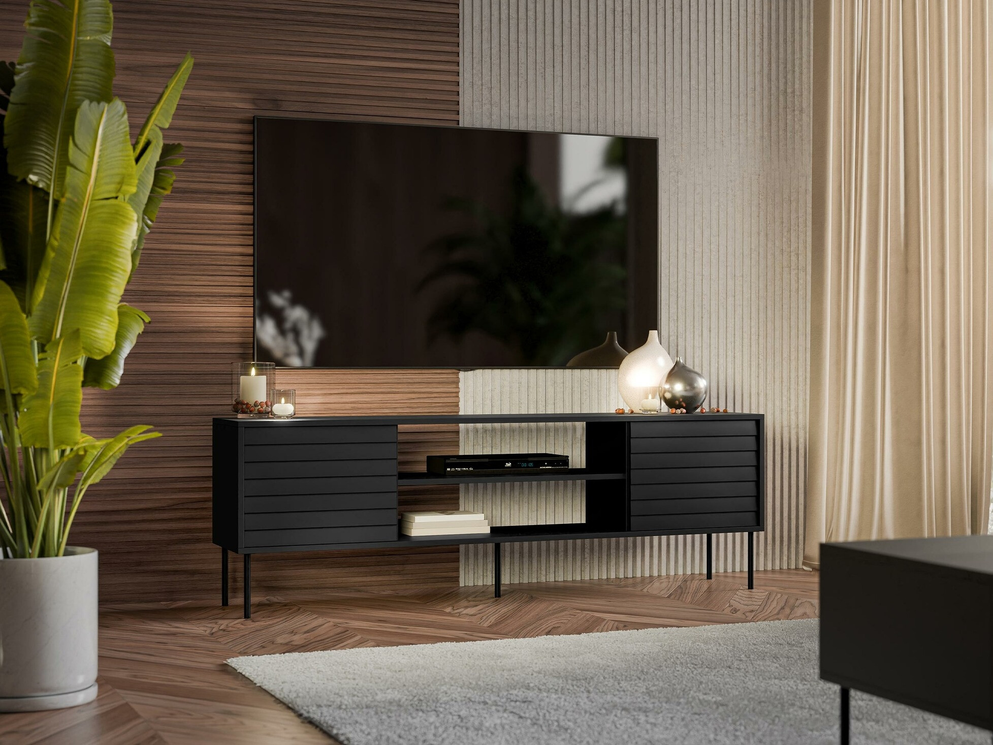 TV galds Flosoru 104 (Melns)