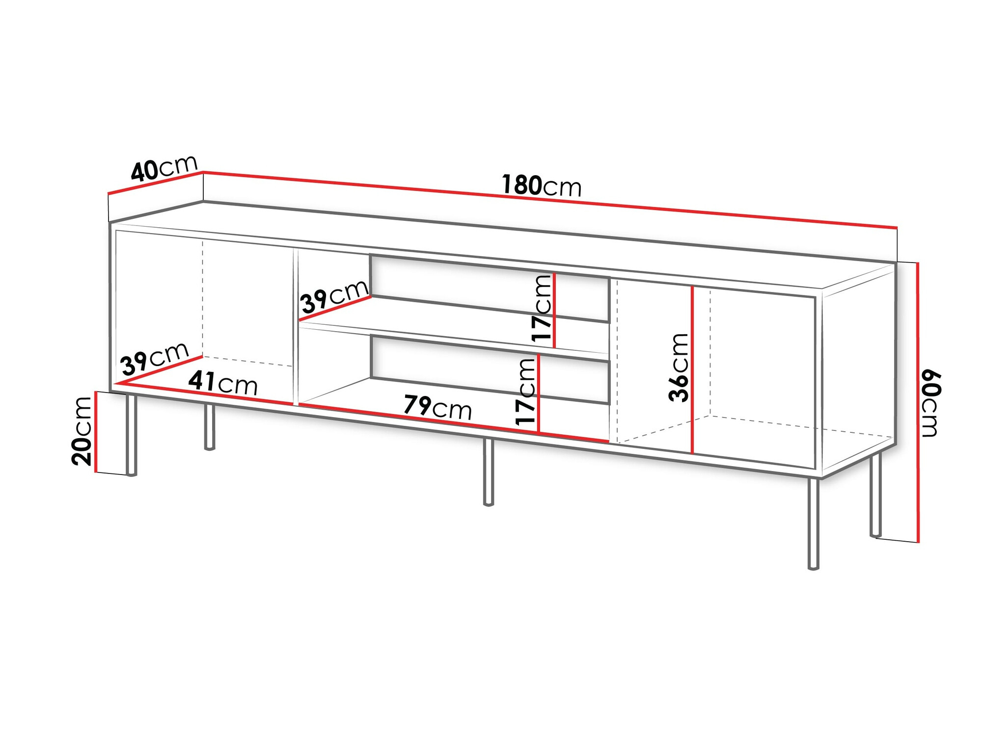 TV galds Flosoru 104 (Riekstkoks + Melns)