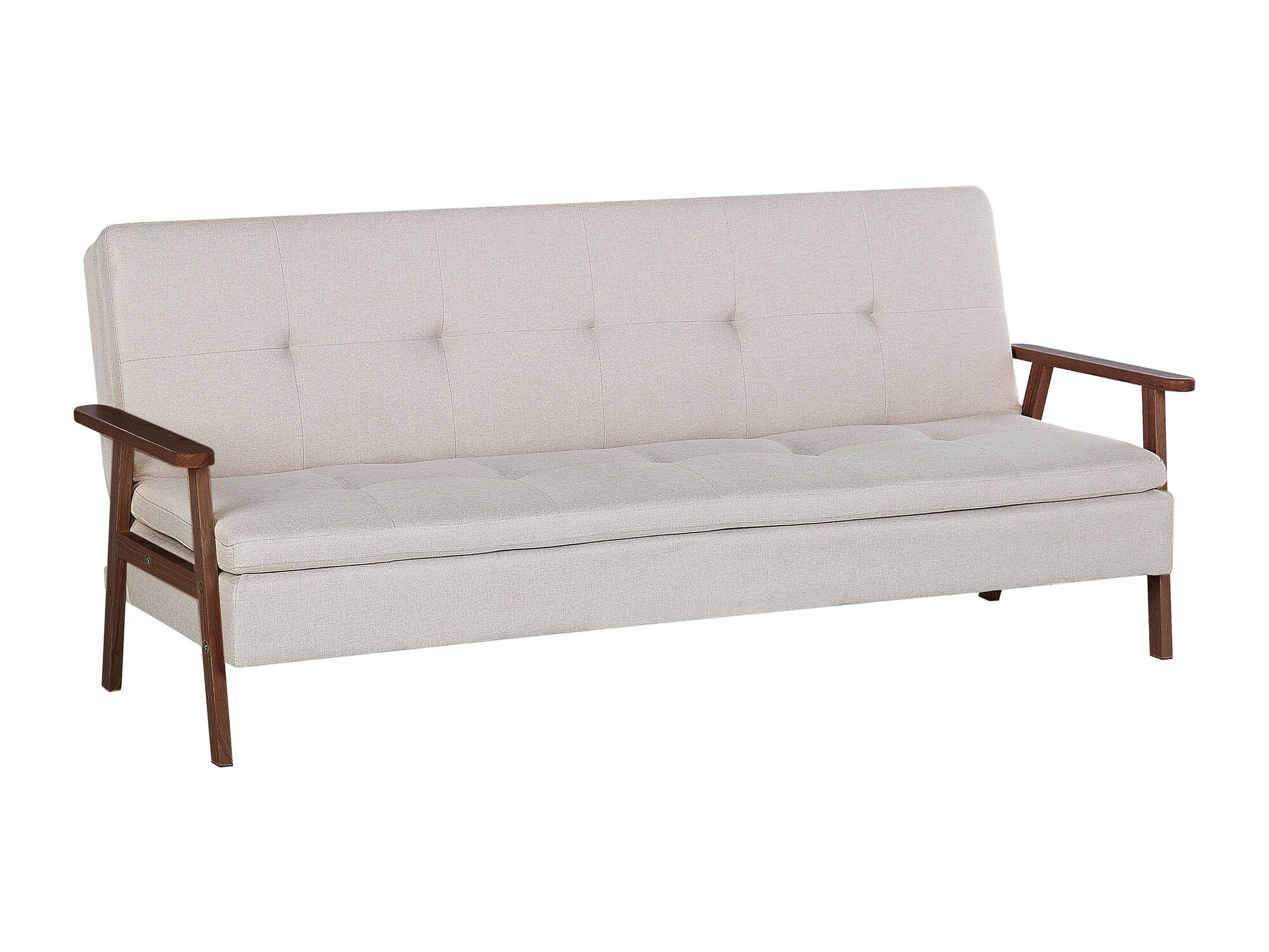 Диван-кровать Berwyn 2566 (Бежевый + Темное дерево)