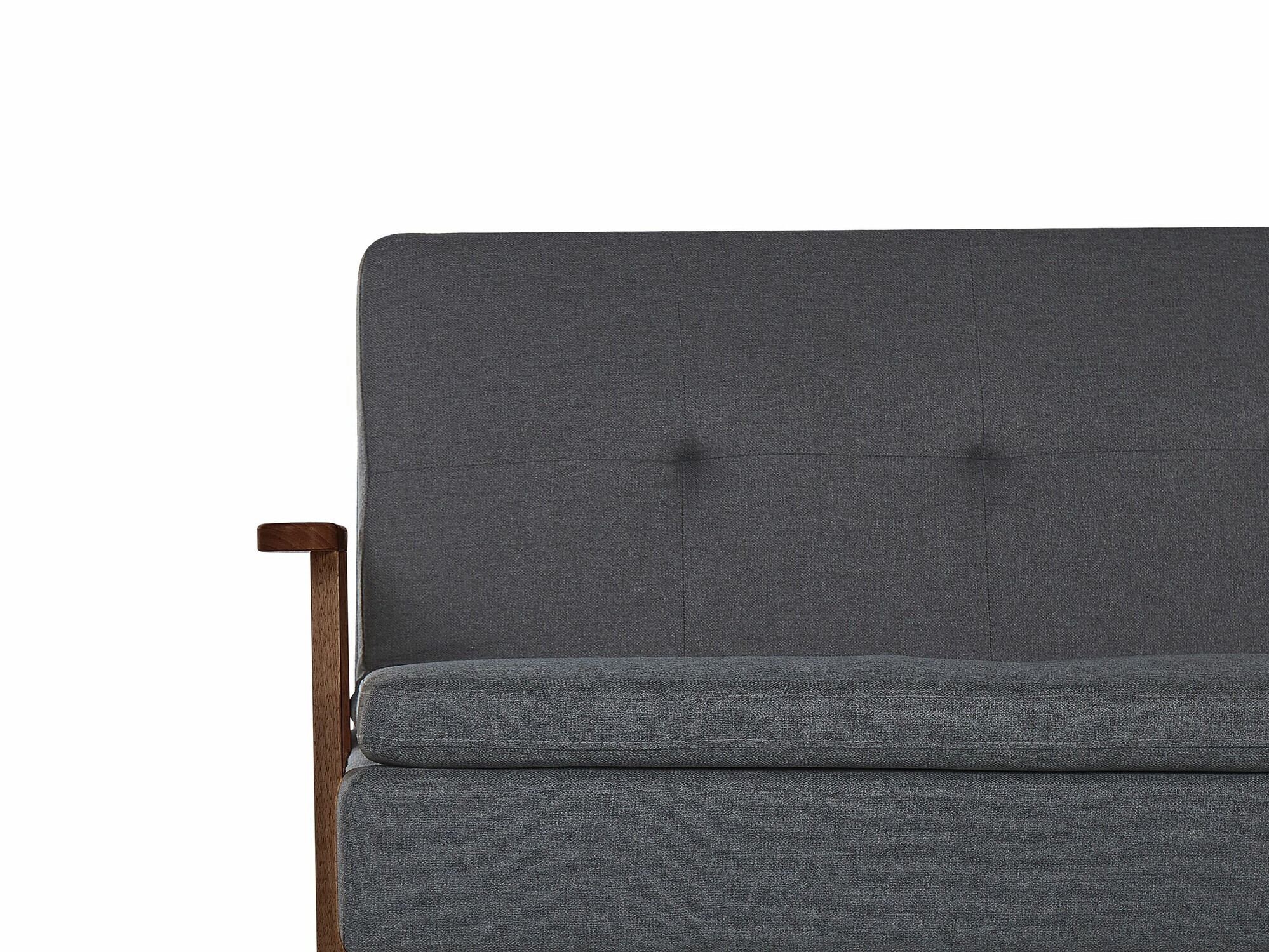 Диван-кровать Berwyn 2566 (Тёмно-серый + Темное дерево)