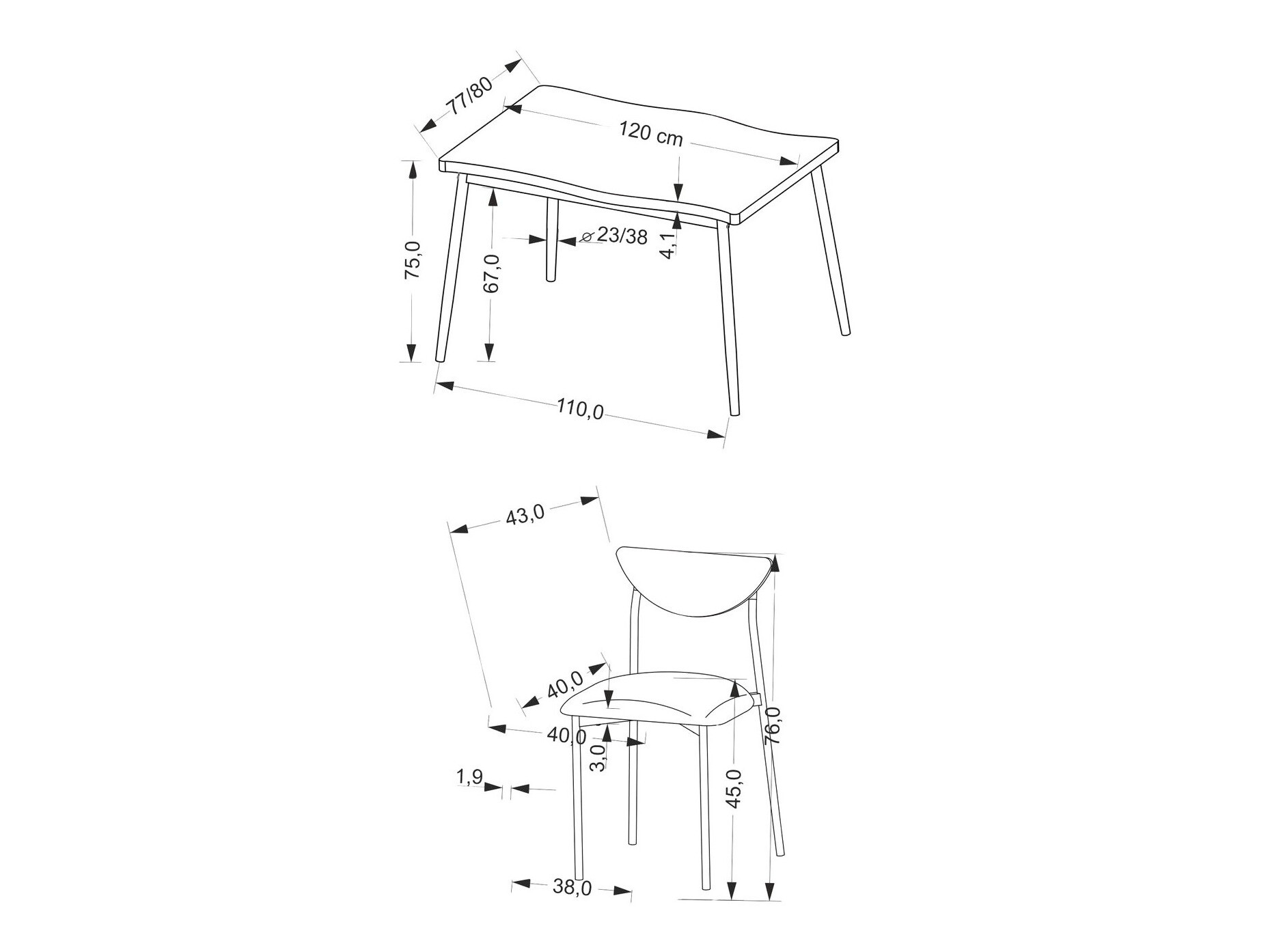 Обеденный гарнитур Houston 1933