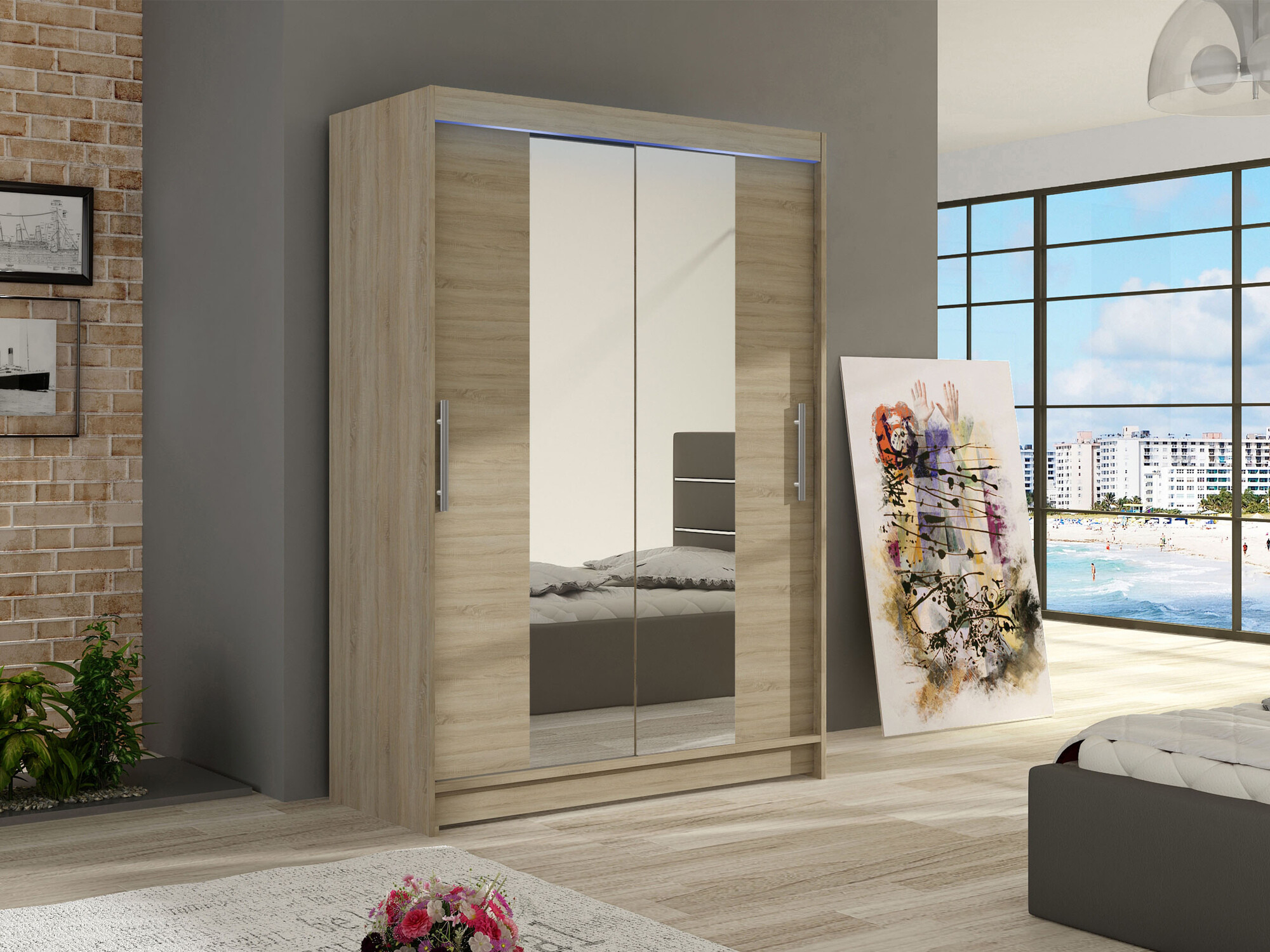 Skapis Closico 133 (Sonomas ozols)