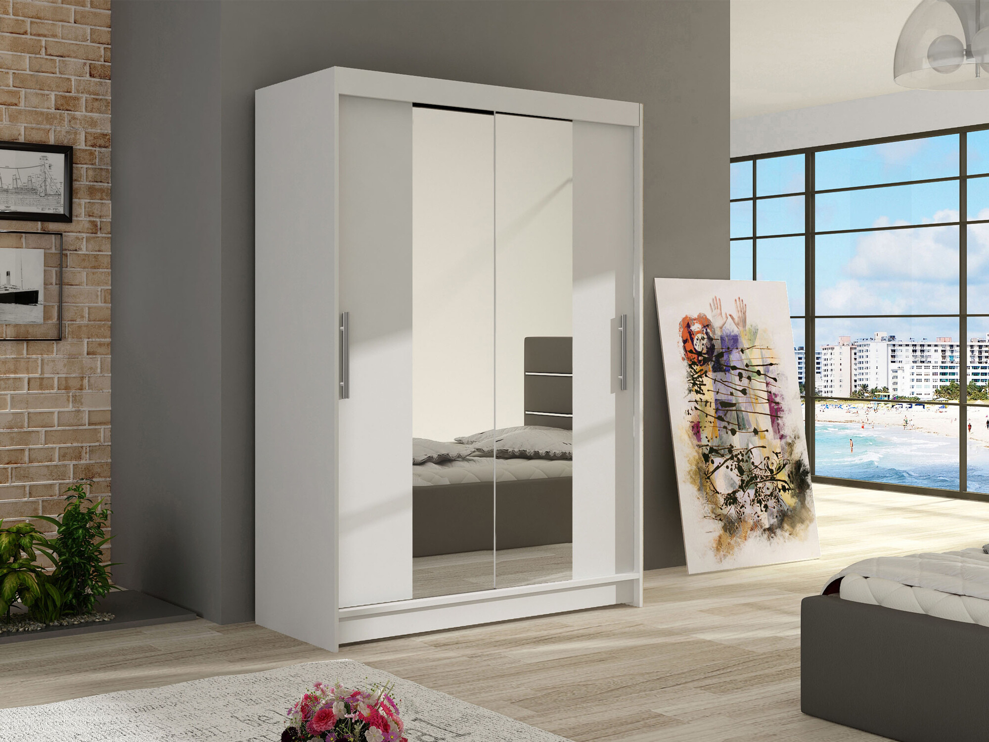 Skapis Closico Pacron II (Balts)