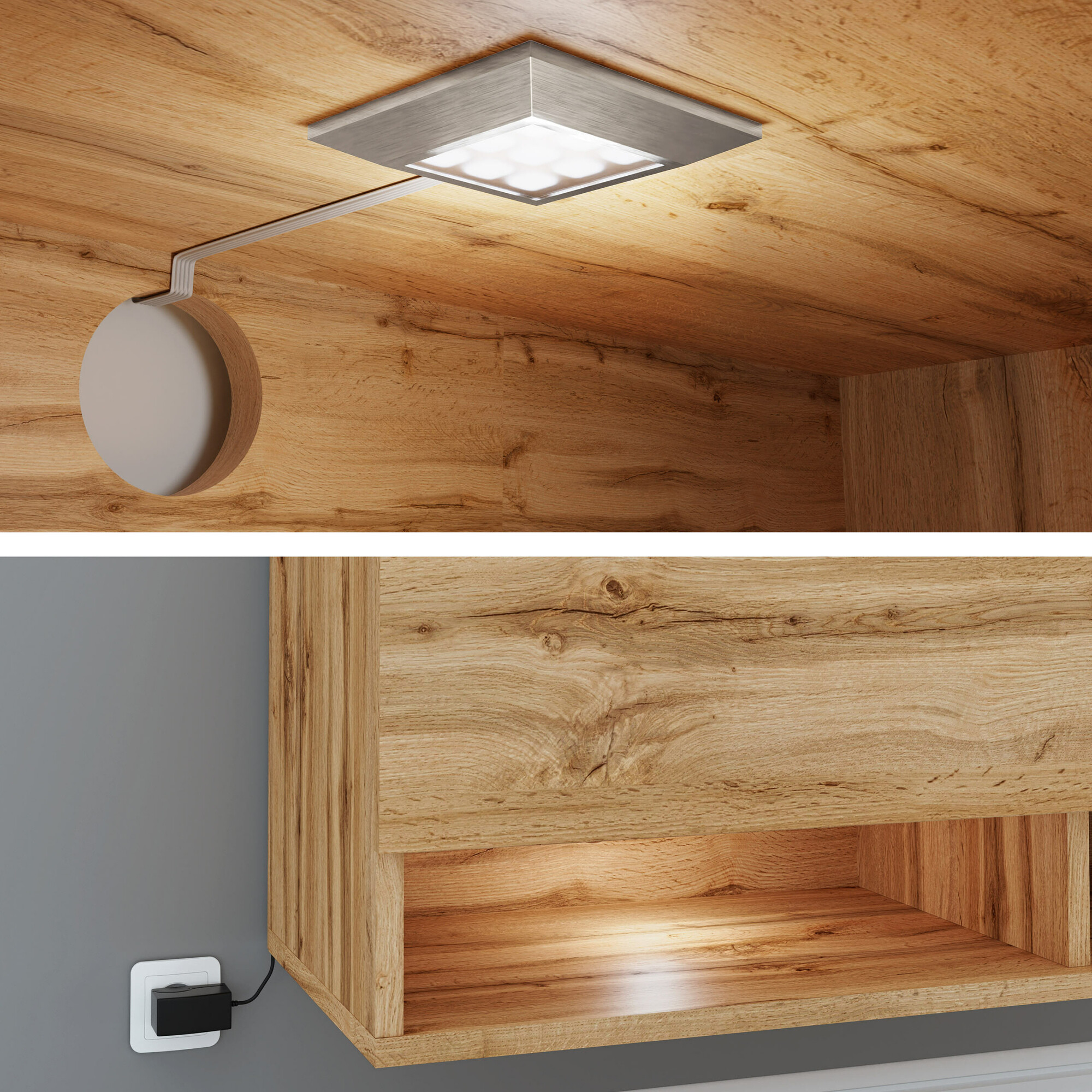 ТВ тумба Sarasota 119 (Графит + Дуб вотан)