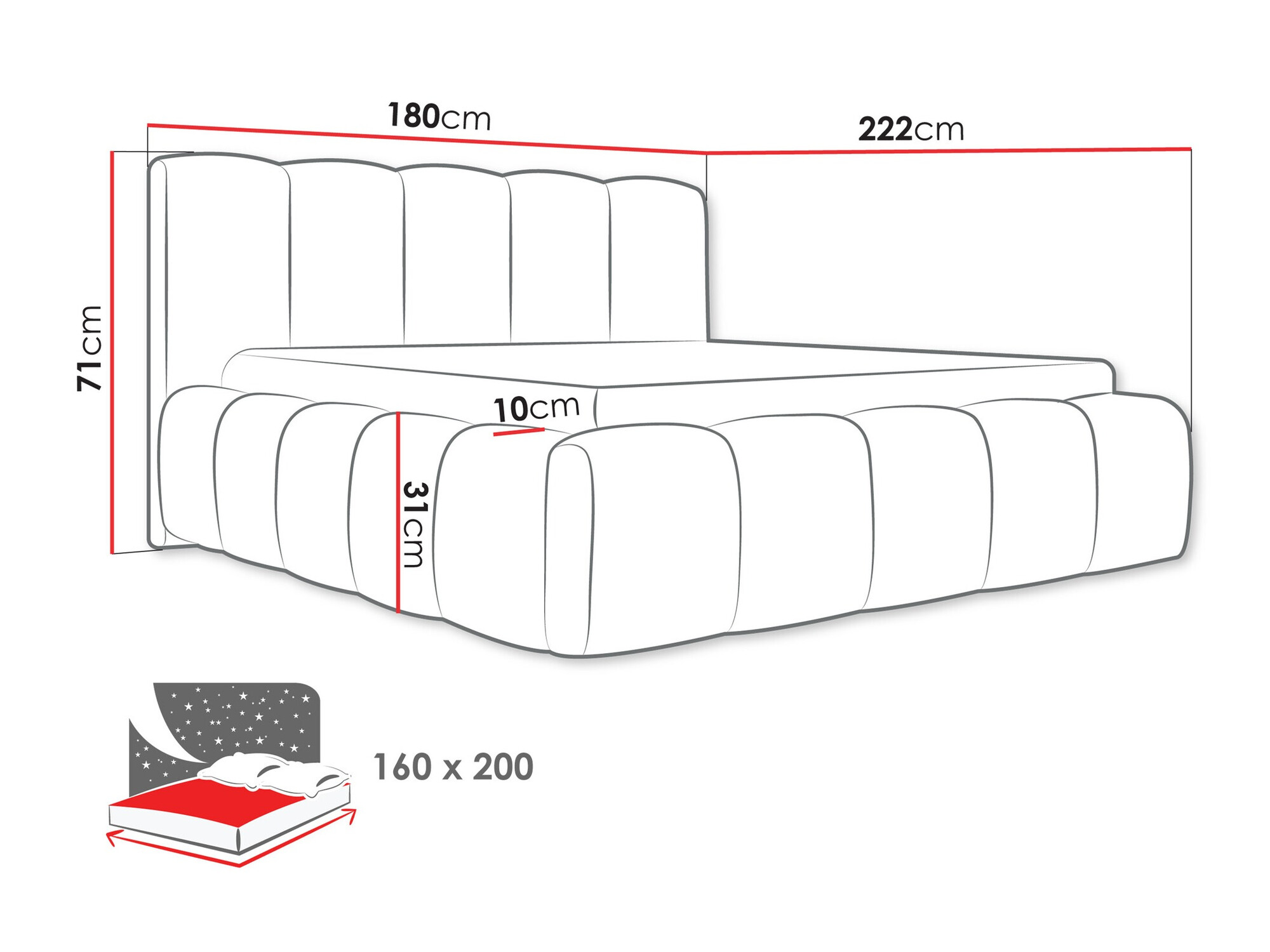 Кровать TrendyNest 113 (Kronos 09)
