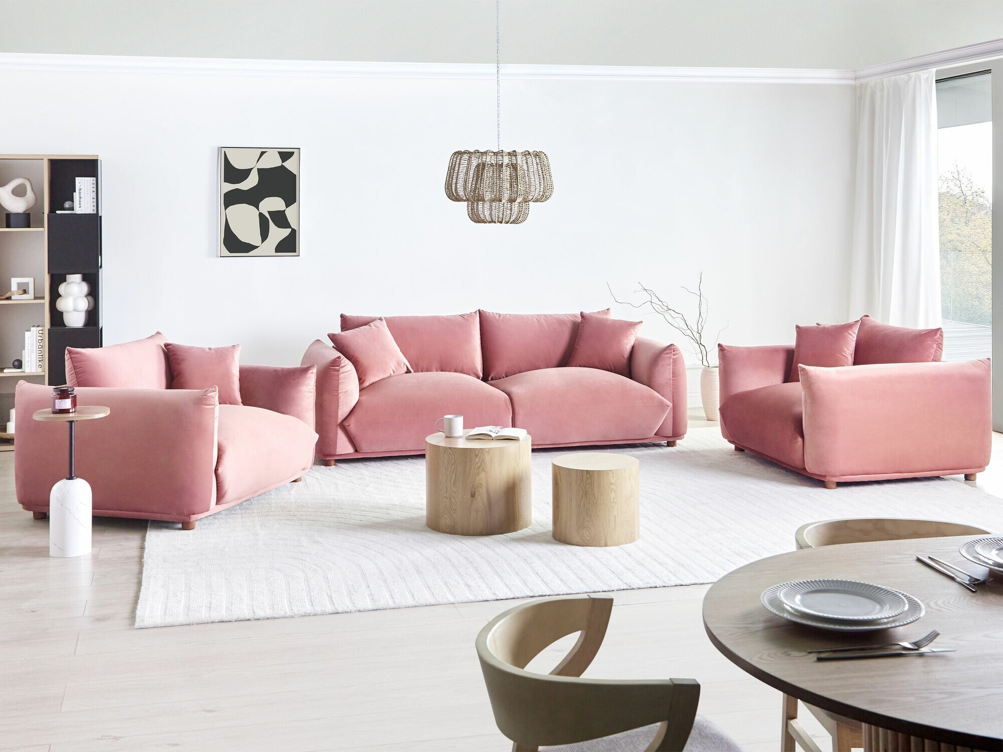 Диван Berwyn 1360 (Розовый)