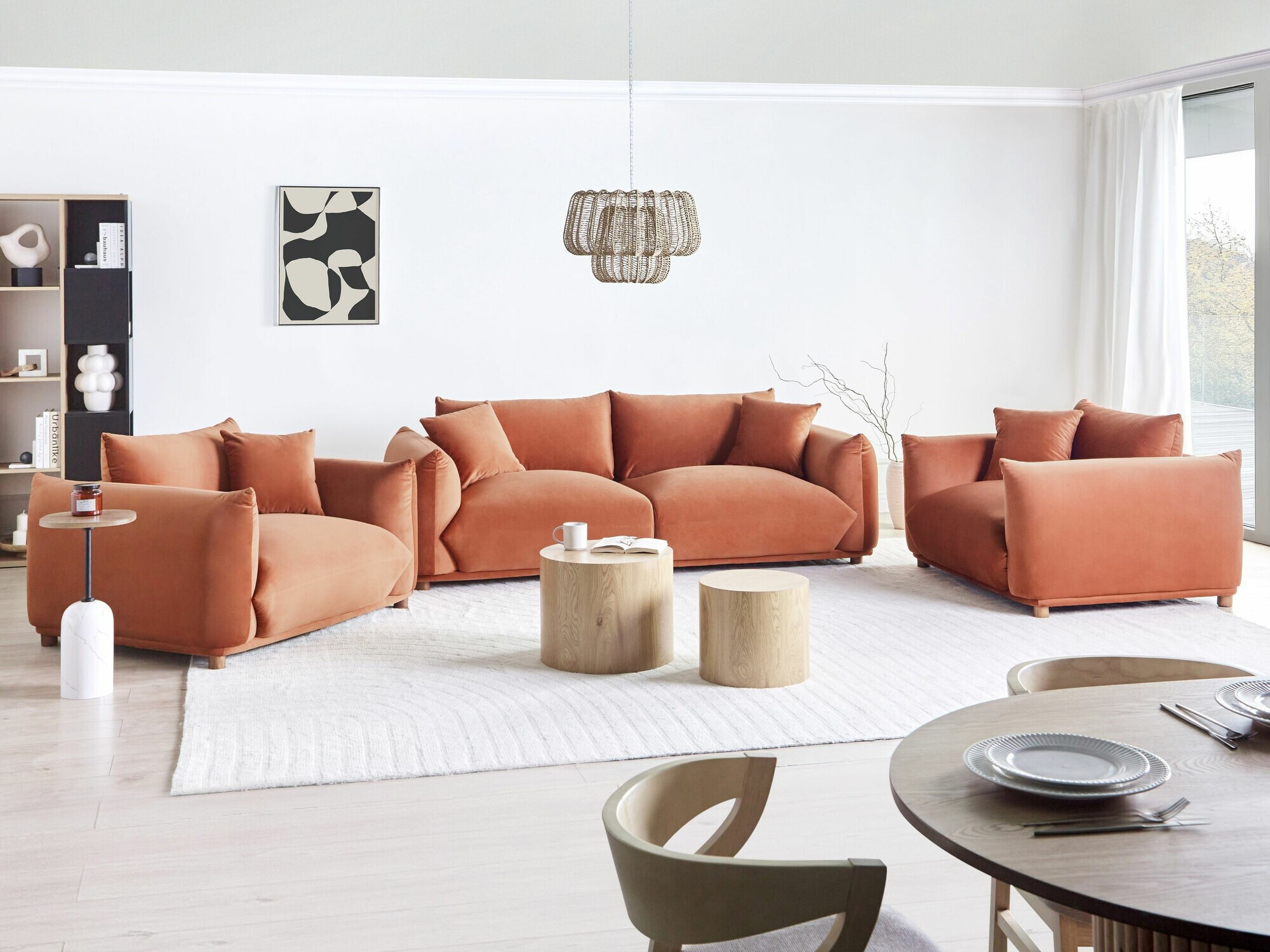 Dīvāns Berwyn 1360 (Oranžs)