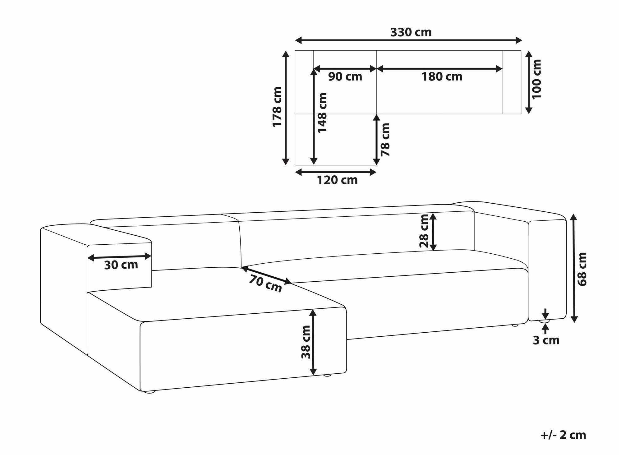 Угловой диван Berwyn 2568 (Taupe)