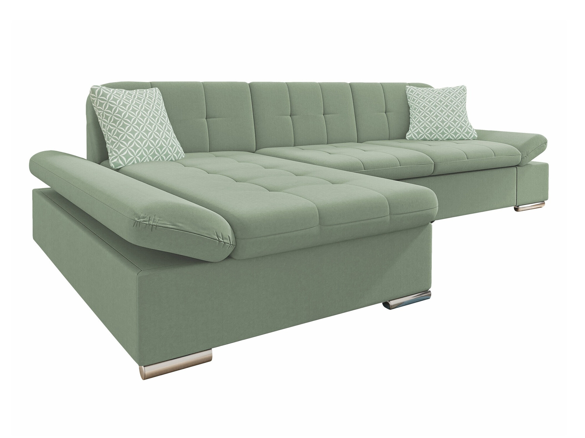 Stūra dīvāns Comfivo Sanitas I (Uttario Velvet 2954 + Evo 29)