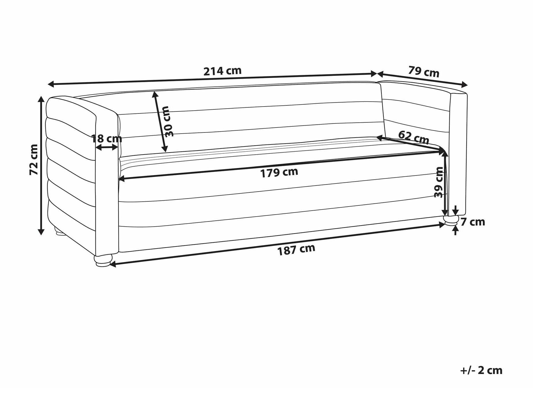 Диван Berwyn 2571 (Белый)