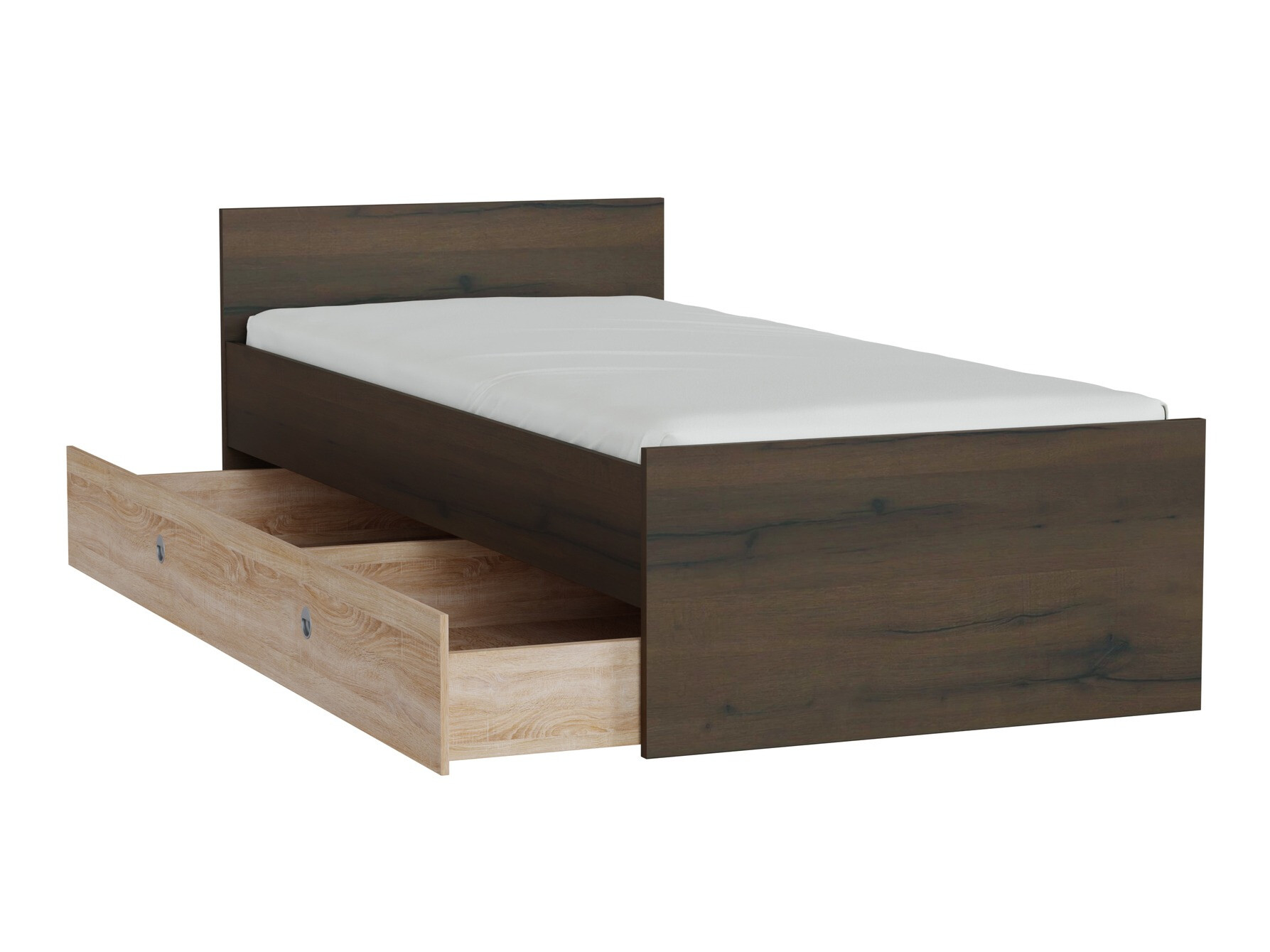 Кровать Novsore 126 (Темный дуб)