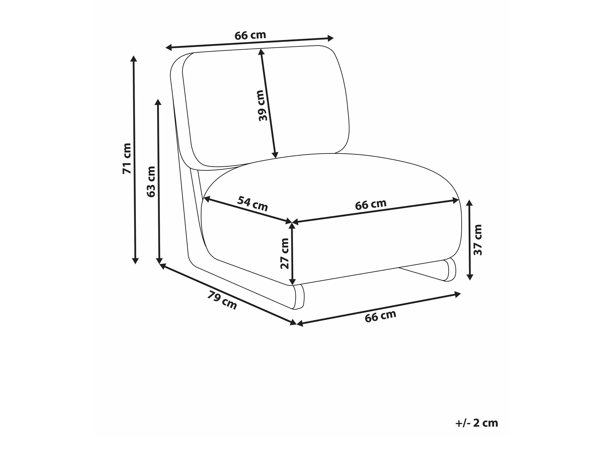 Krēsls Berwyn 2572 (Balts)