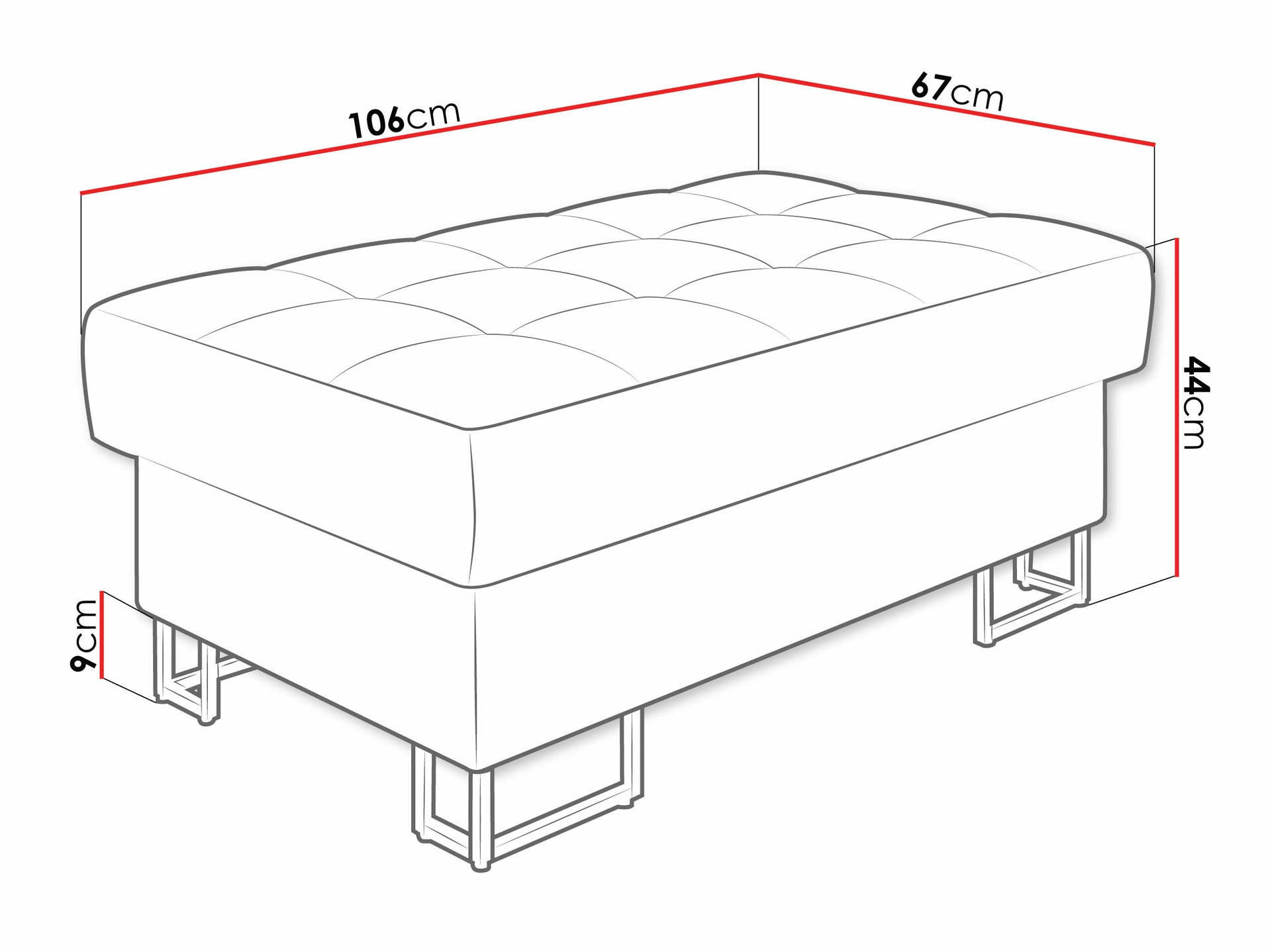 Мягкая скамья Comfivo 237 (Coral 65)
