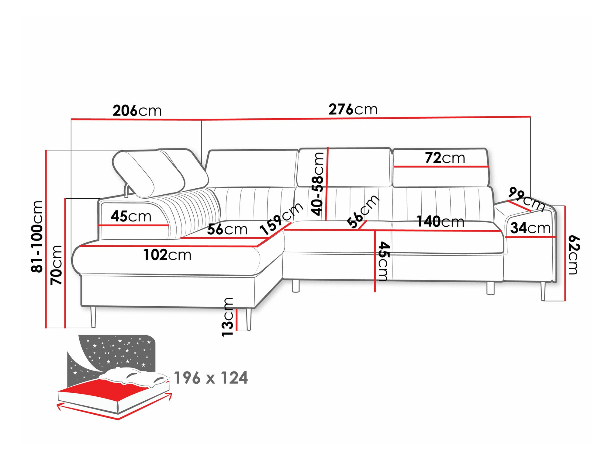 Угловой диван Comfivo 446 (Kronos 09)