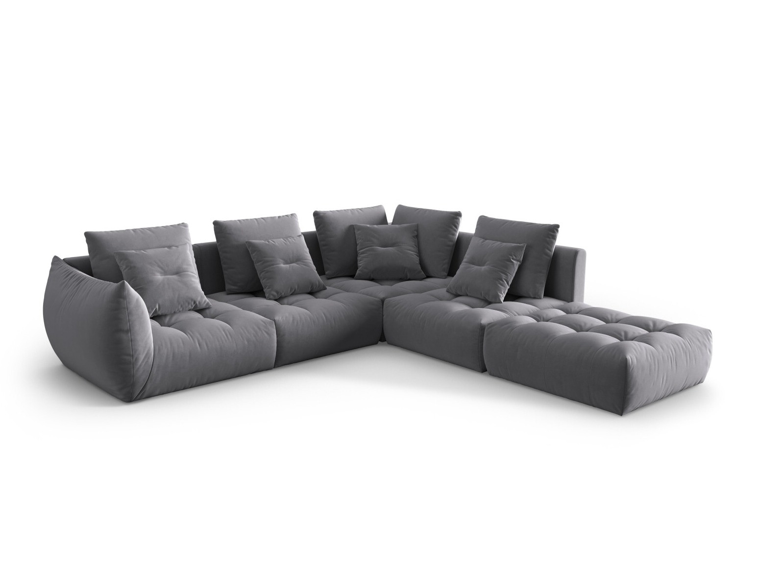 Stūra dīvāns Benorli 104 (Casino Graphite)