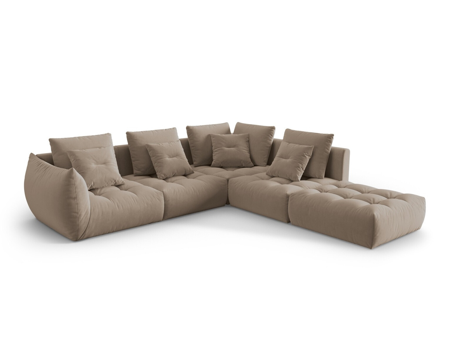 Stūra dīvāns Benorli 104 (Casino Taupe)