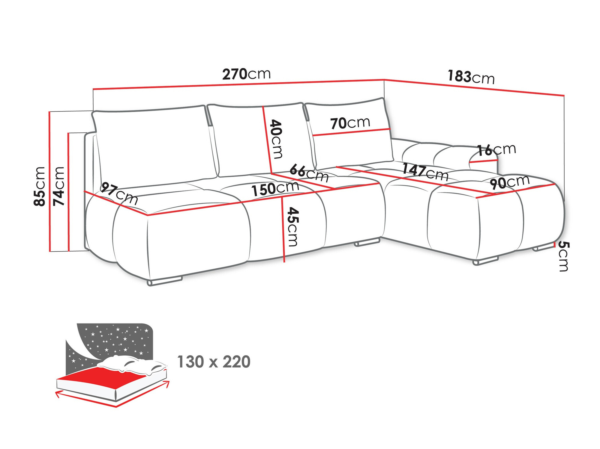 Stūra dīvāns Camden 106 (Velo 627)