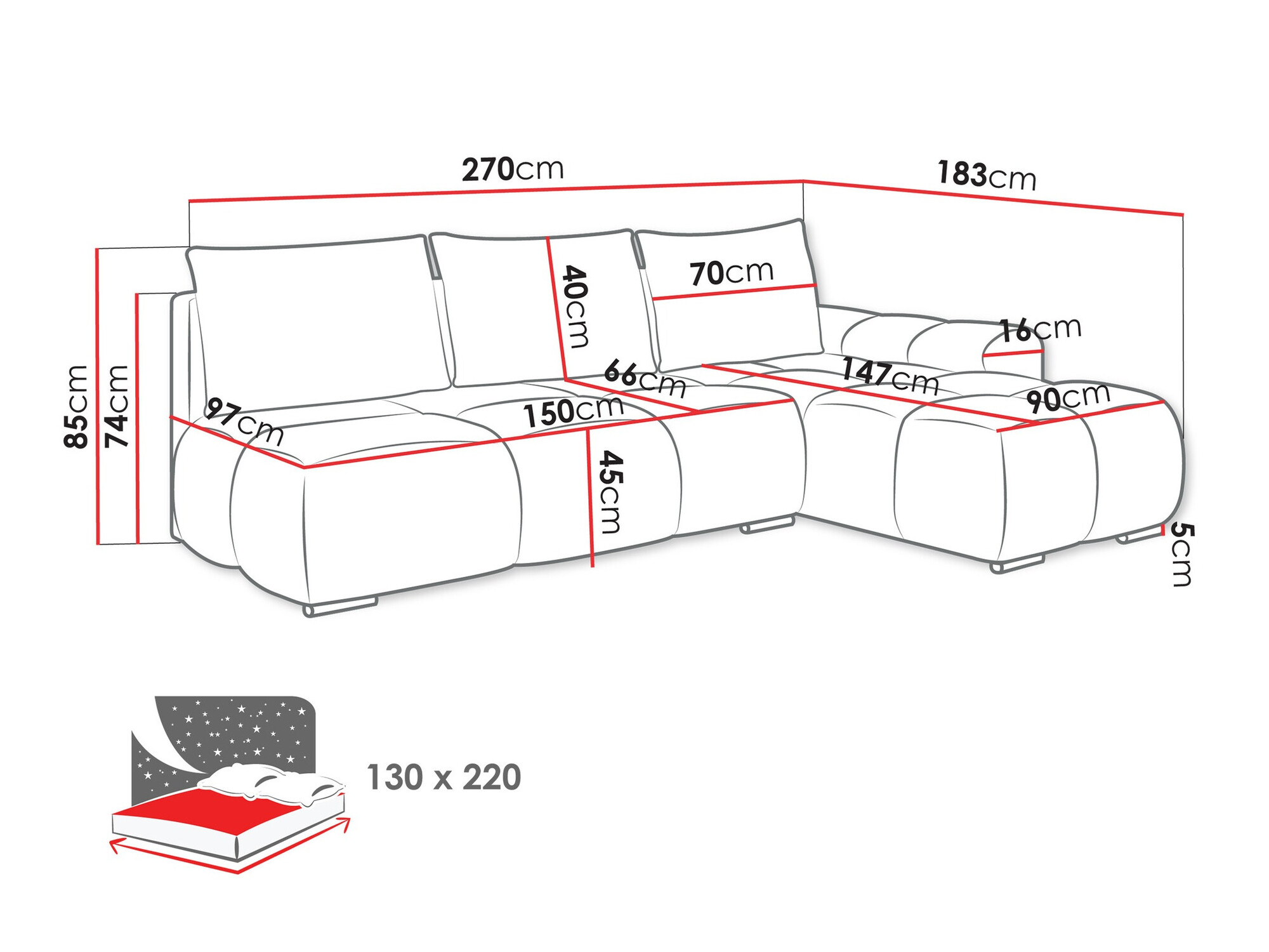 Угловой диван Camden 106 (Velo 636)