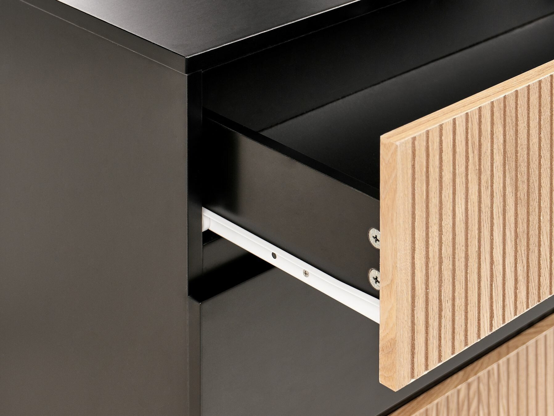 Kомод Floalu 102 (Чёрный + Коричневый)