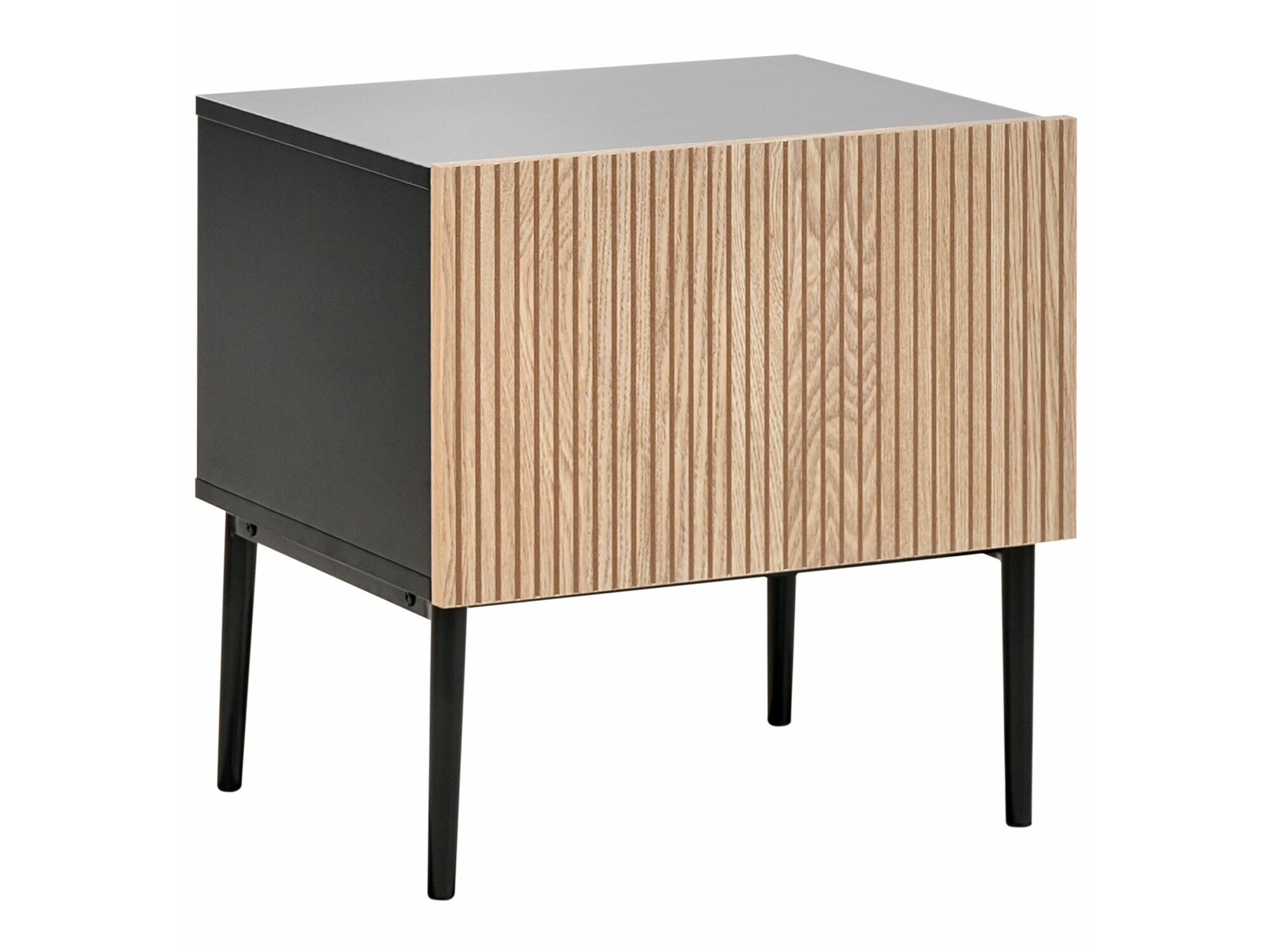 Прикроватная тумбочка Floalu 100 (Чёрный + Коричневый)