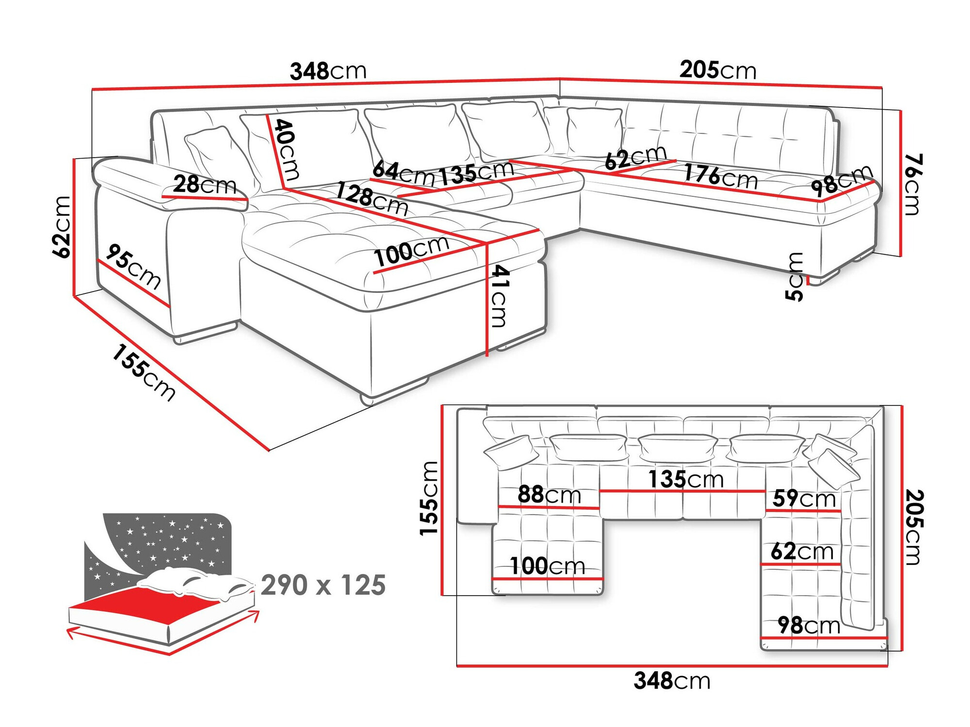 Угловой диван Comfivo 128 (Левый)