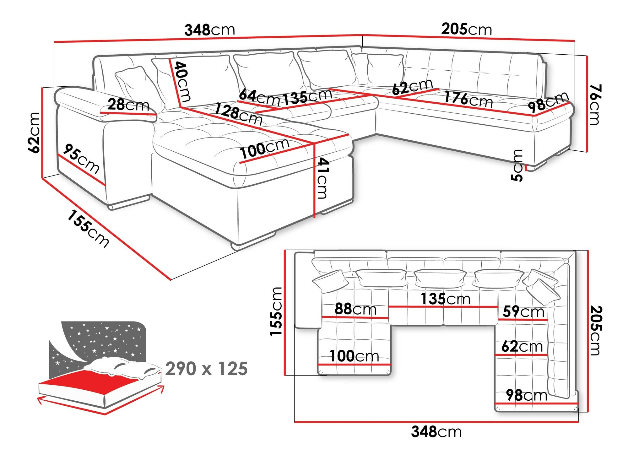 Угловой диван Comfivo 128 (Левый)