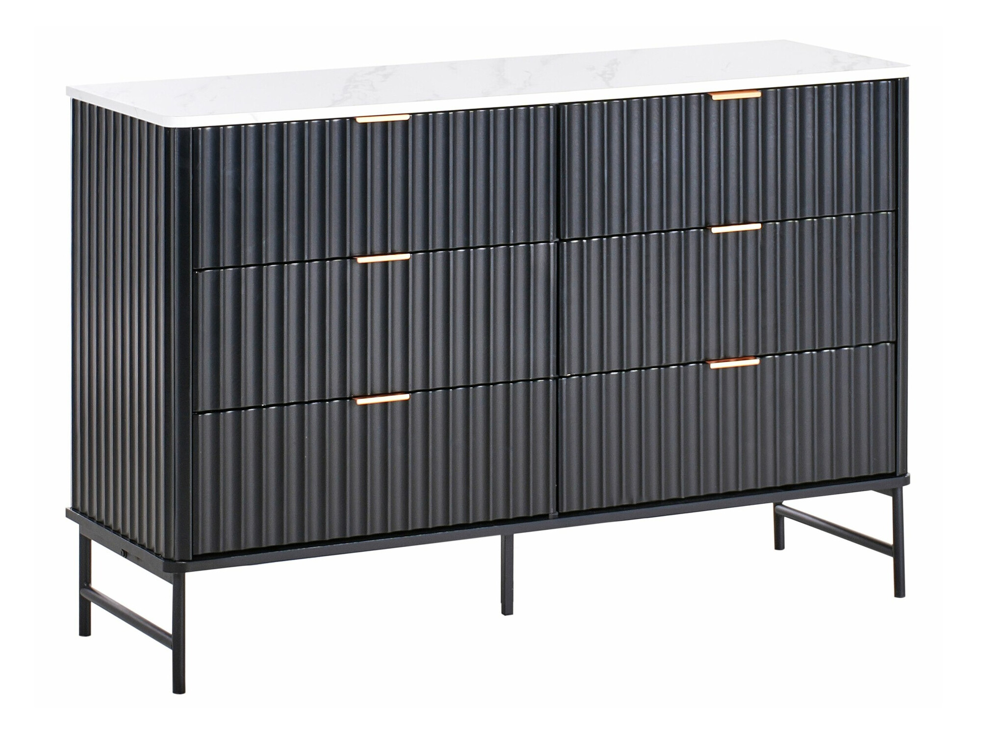 Kumode Berwyn 2576 (Melns + Balts marmors)