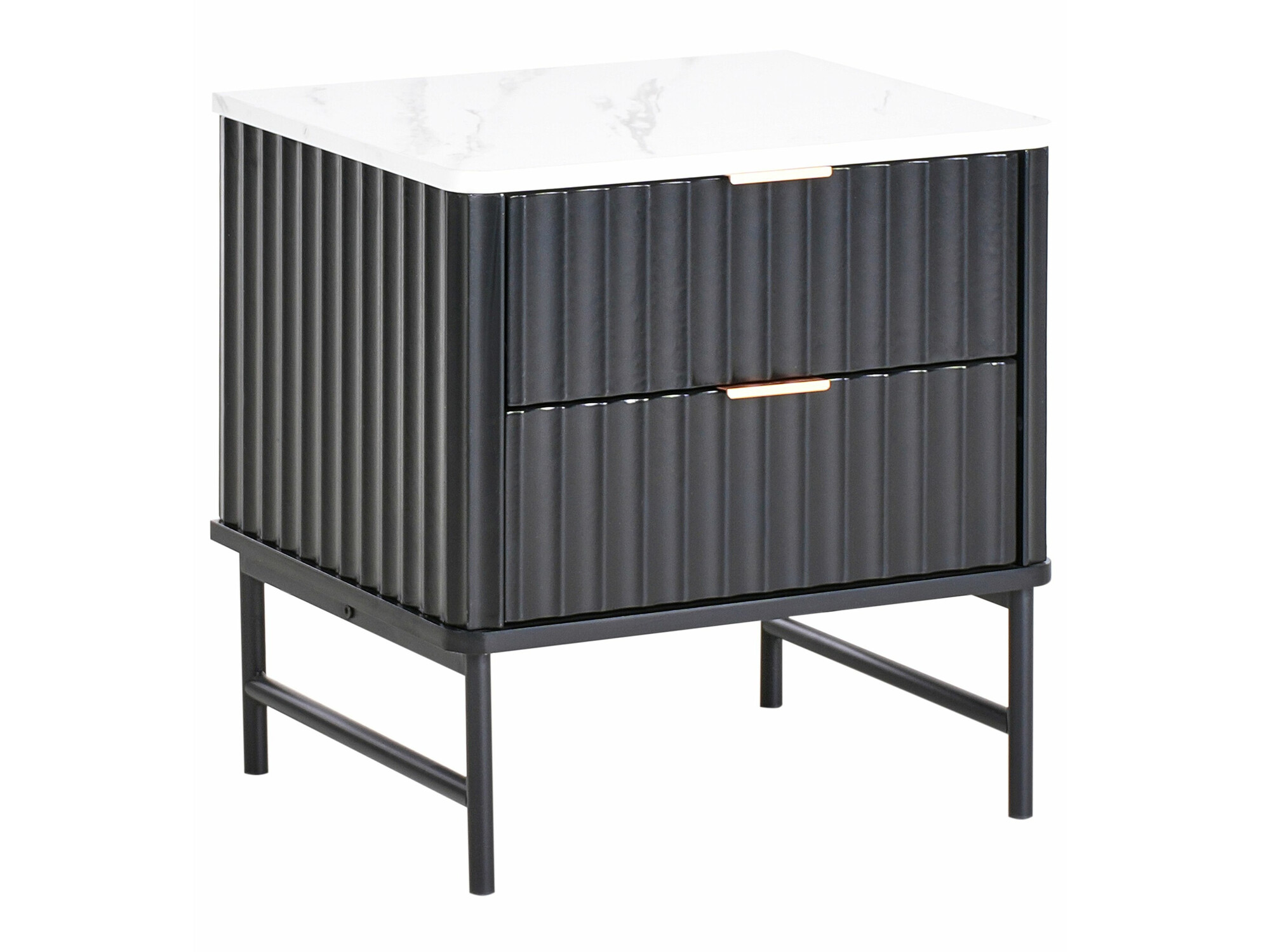 Naktsgaldiņš Berwyn 2578 (Melns + Balts marmors)