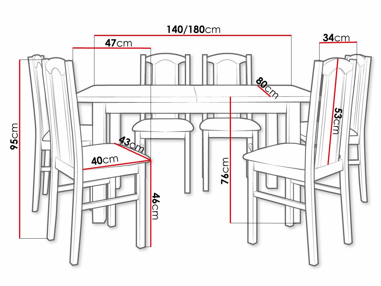 Обеденный гарнитур Victorville 312 (Орех)