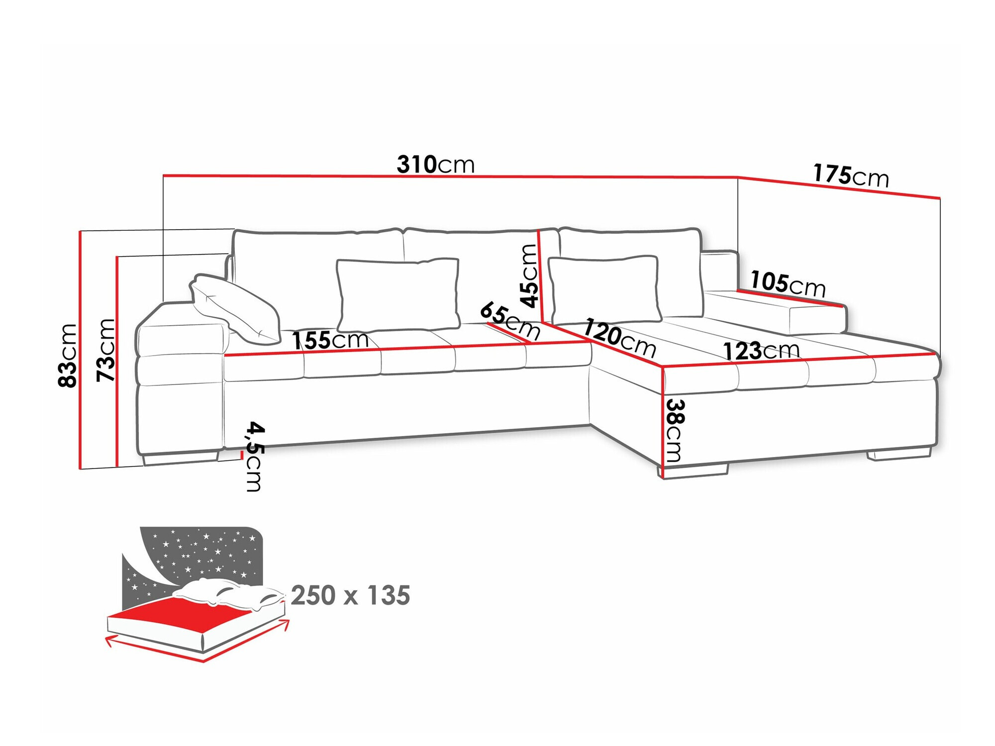 Stūra dīvāns Comfivo 113 (Magic Velvet 2243)